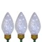 Northlight Set of 3 Lighted LED C9 Bulb Christmas Pathway Marker Lawn Stakes - Clear Lights